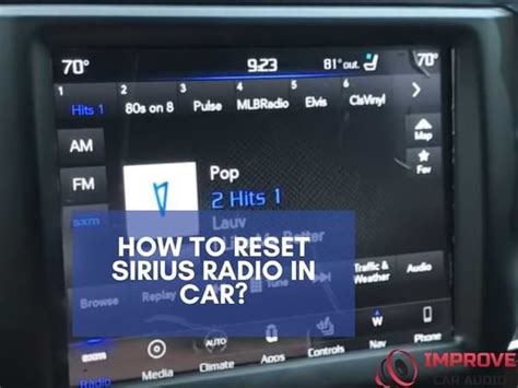 How to reset sirius radio in car. Things To Know About How to reset sirius radio in car. 